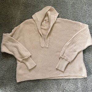 Free People Marlie Pullover in Dusty Pink